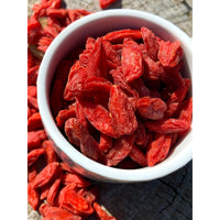 Baie de Goji Bio - Chine - *  Une saveur unique, à la fois douce et légèrement acidulée, avec des nuances complexes. Une légère note de caramel . *