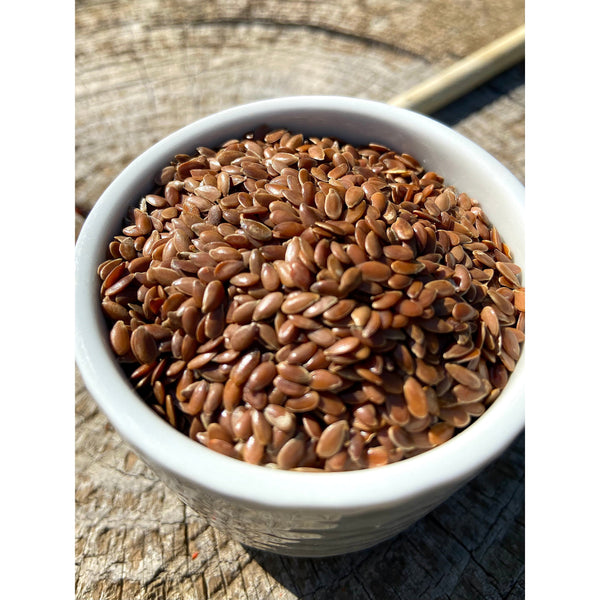 Graines de Lin Brun Bio - France - *  Une saveur distincte, à la fois douce et légèrement terreuse . *