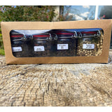 Coffret Black and White - Poivre Banasura, Poivre Jam Bio, Poivre Blanc, Poivre Tellicherry Bio.