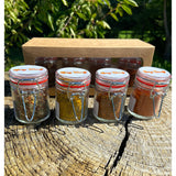 Coffret Mélange d'épices Bio - Mélange d'épices Bio pour le fromage, Curry Bio, BBQ Korean, Mélange d'épices Bio pour le poisson.