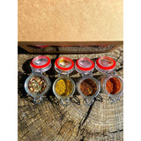 Coffret Mélange d'épices Bio - Mélange d'épices Bio pour le fromage, Curry Bio, BBQ Korean, Mélange d'épices Bio pour le poisson.
