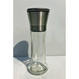 Moulin à épices en verre et acier inoxydable de 19 cm
