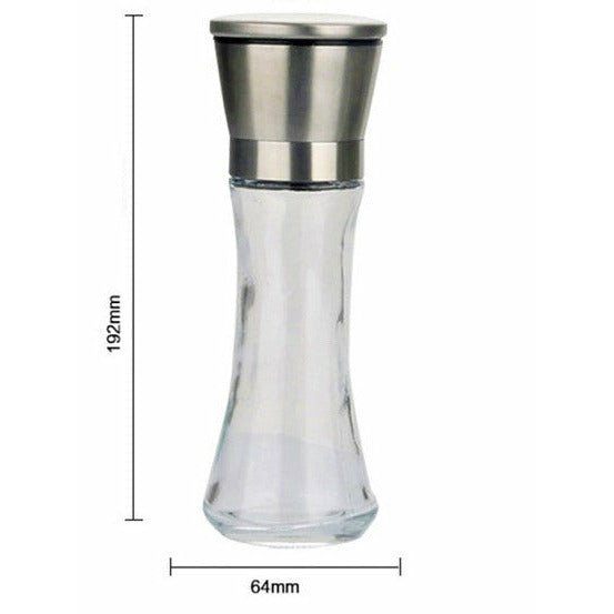Moulin à épices en verre et acier inoxydable de 19 cm - SPICY CANDY®